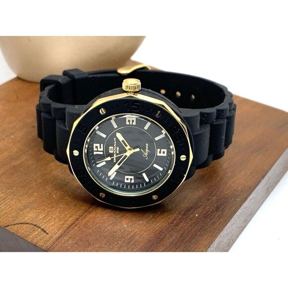 Oceanaut Women\'s Watch OC0214 Quartz Acqua Gold Black Rubber Band 41mm main image 4